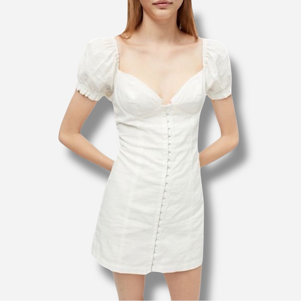 🌸New🌸 Urban Outfitters Britney Hook & Eye Mini Dress Size Small NWT - Picture 9 of 12